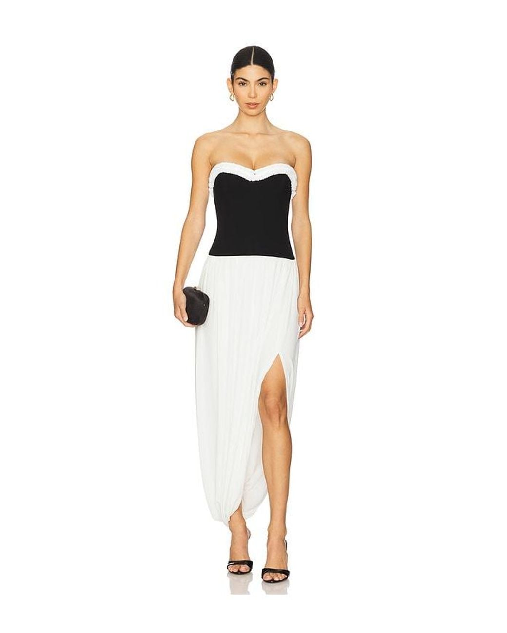 Jonathan Simkhai White Augusta Bustier Midi Dress