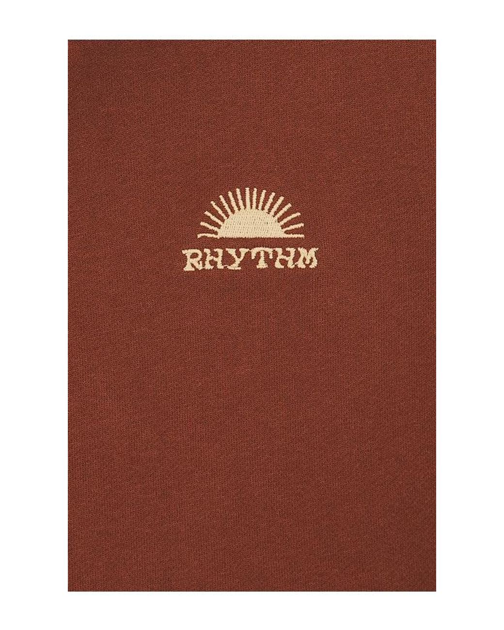 Rhythm Red Heritage Bloom Rugby Polo for men