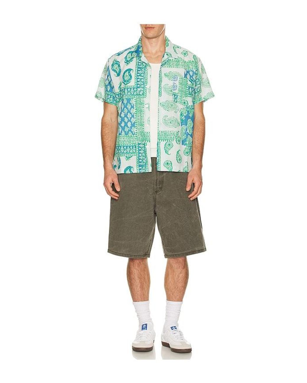 Obey Green Mayer Woven Shirt for men