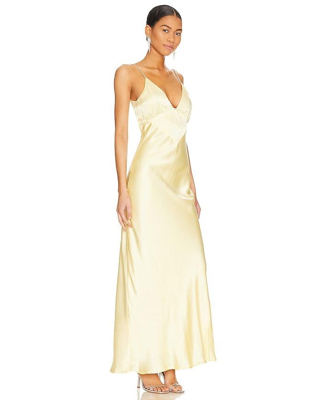 Robe Capri Diamonte En. Taille Also En 12, 4, 6, 8 Bardot en coloris Metallic