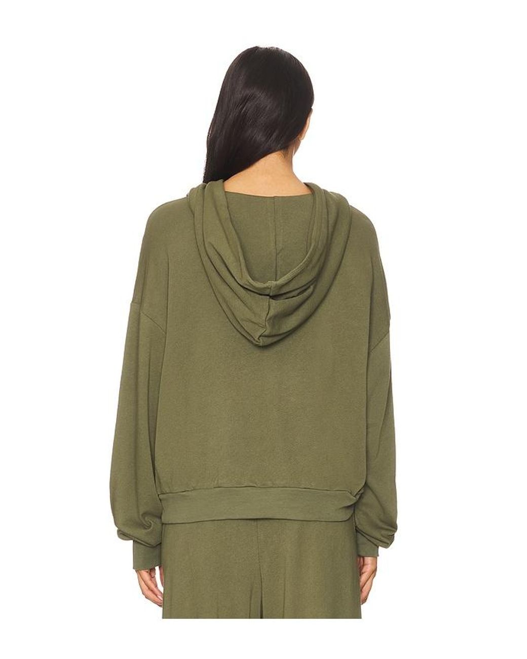 Lauren Moshi Green Cowboy Happyface Pullover Hoodie