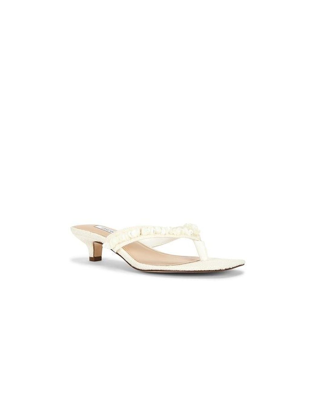 Steve Madden White Tracie Shell Sandal