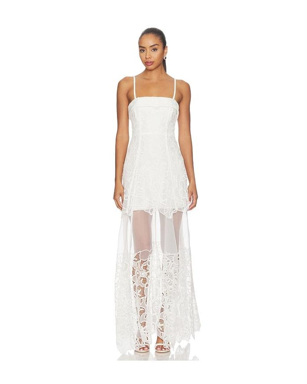 Jonathan Simkhai White Rennis Bustier Gown