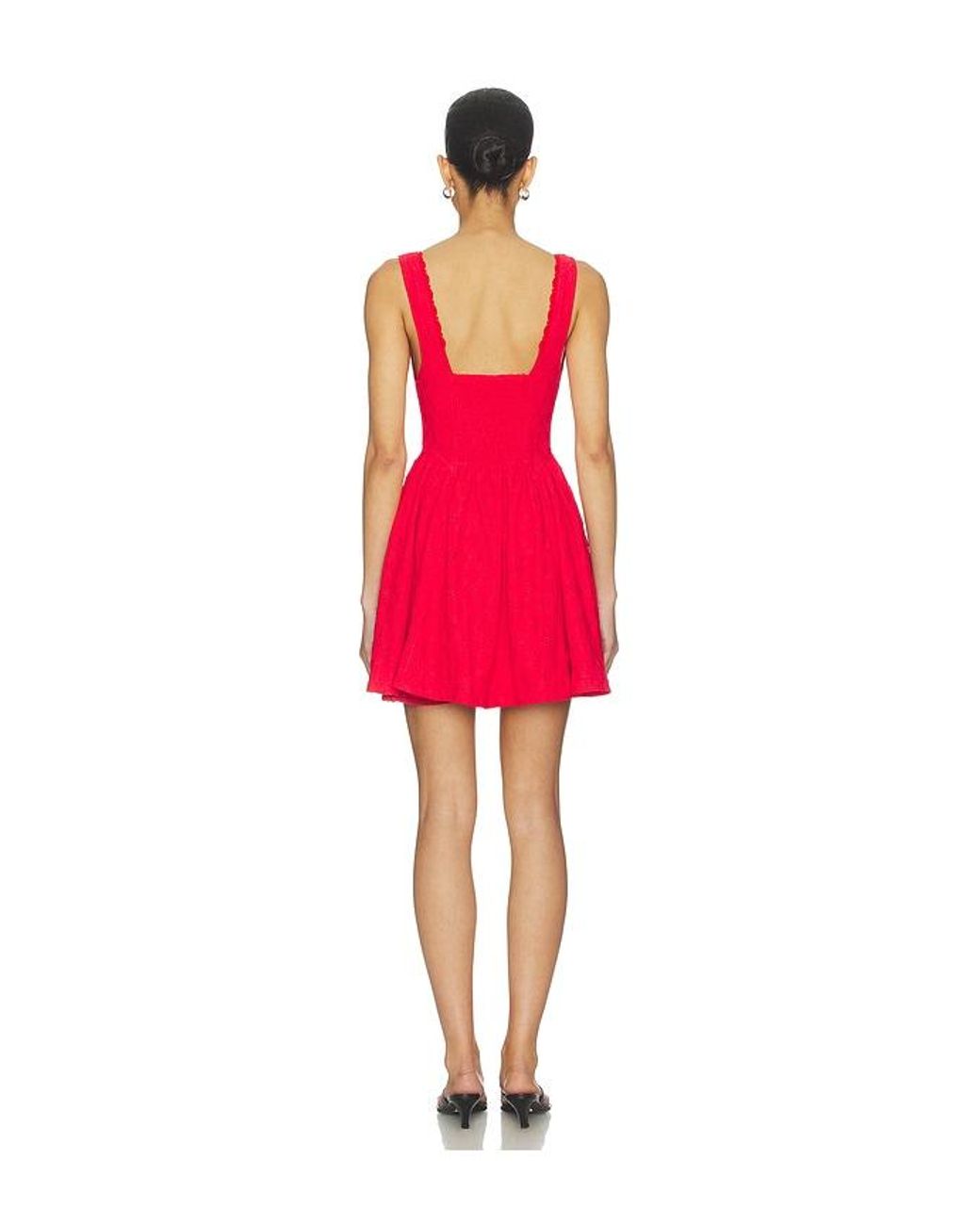Free People Red Can'T Help It Mini Dress