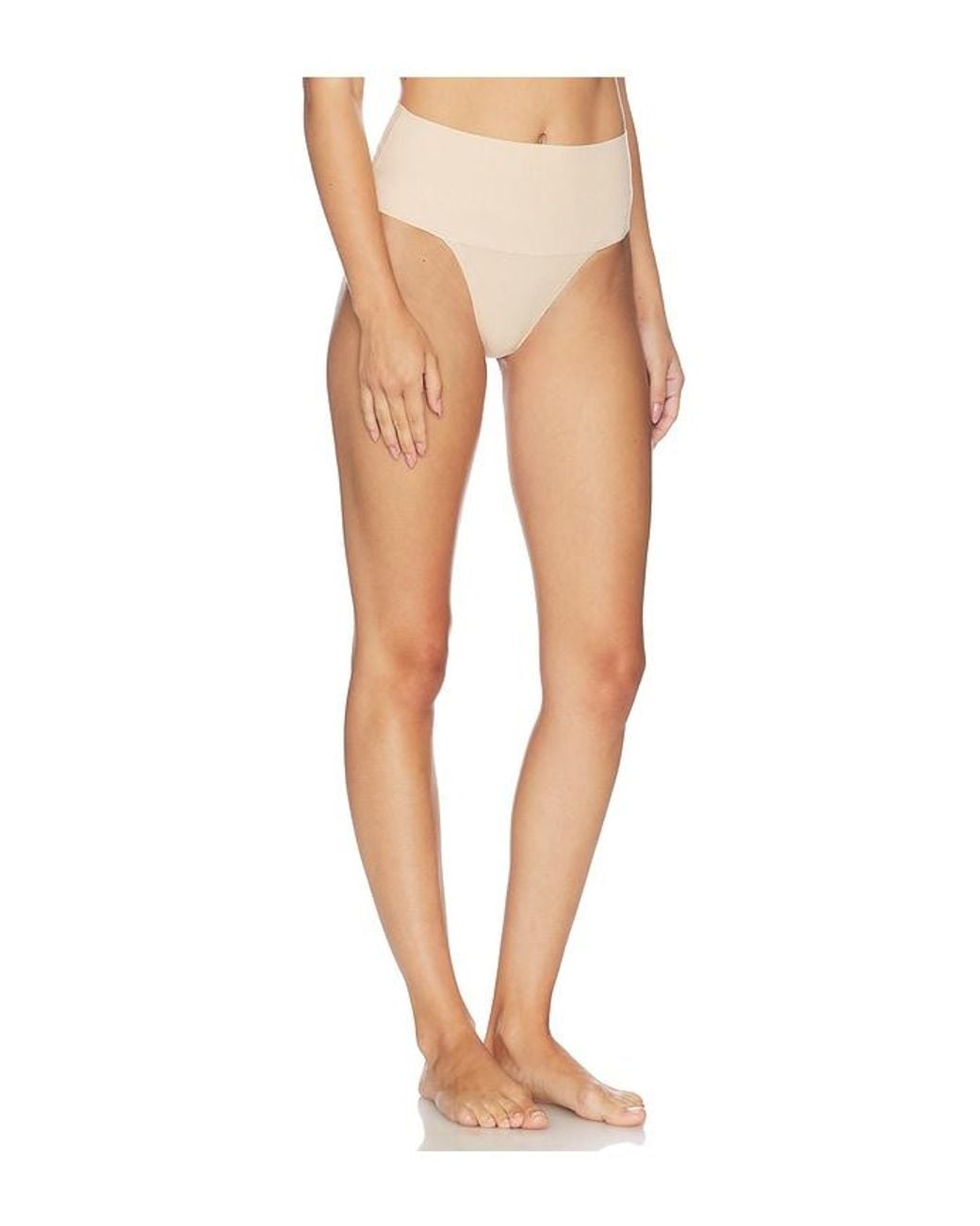 Spanx White Supersmooth Undie-Tectable Cotton Thong