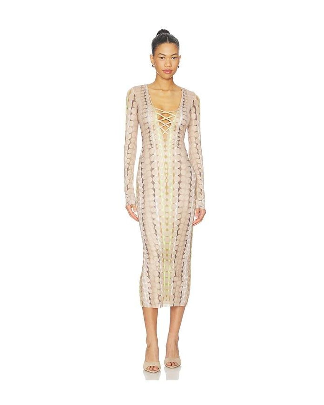 AFRM White Cambria Dress