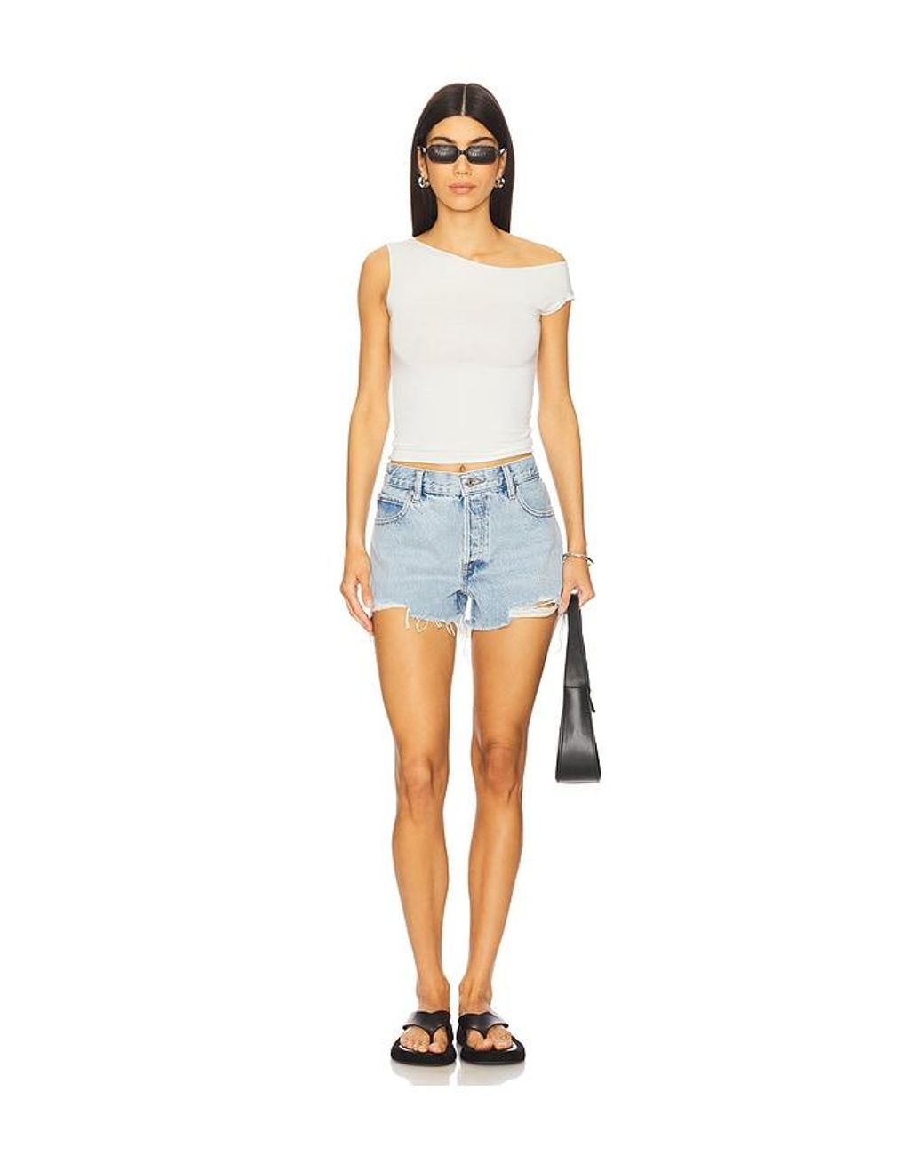 FRAME Blue Hang Short