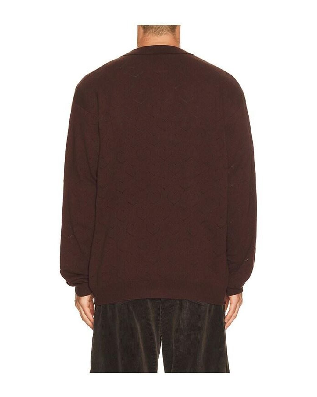 vowels Green Eyelet Zip Up for men