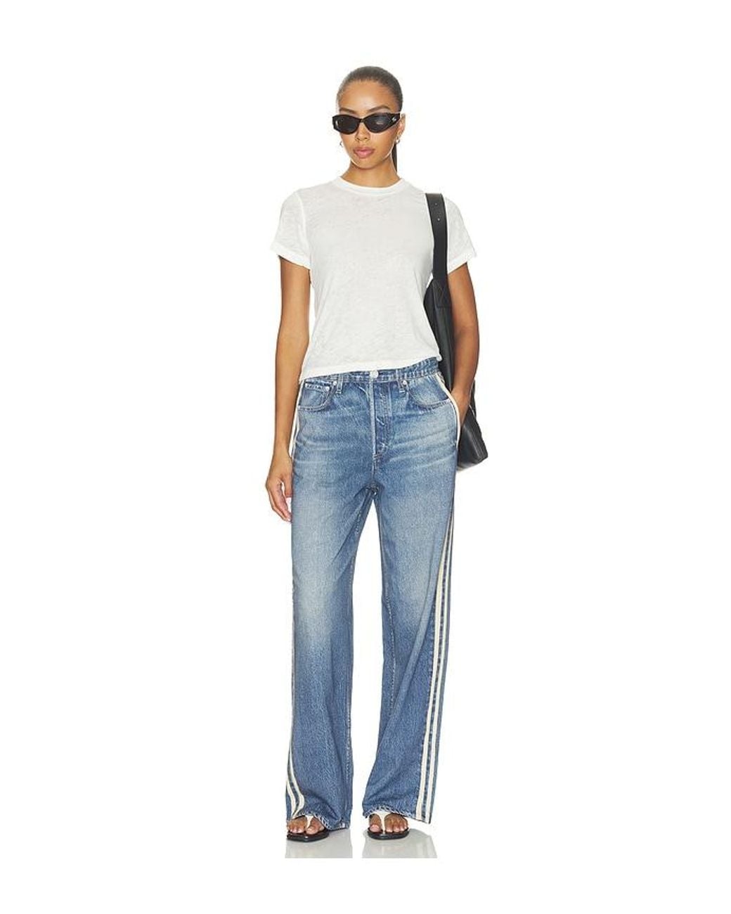 Rag & Bone Blue Miramar Terry Track Pant Pull On