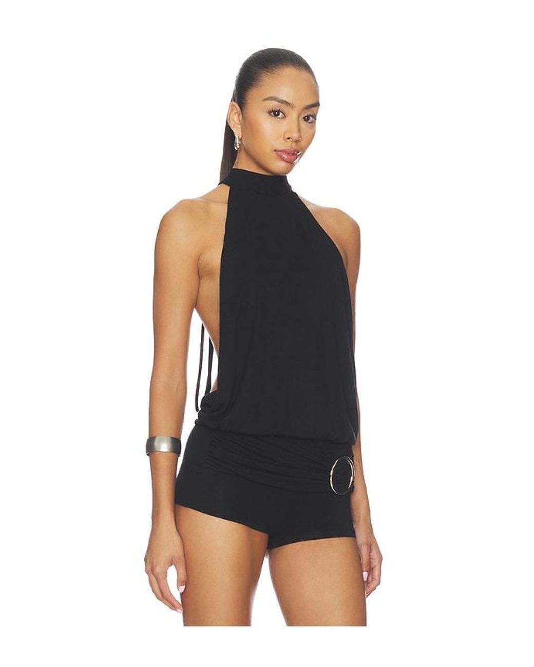 superdown Black Declynn Drape Top
