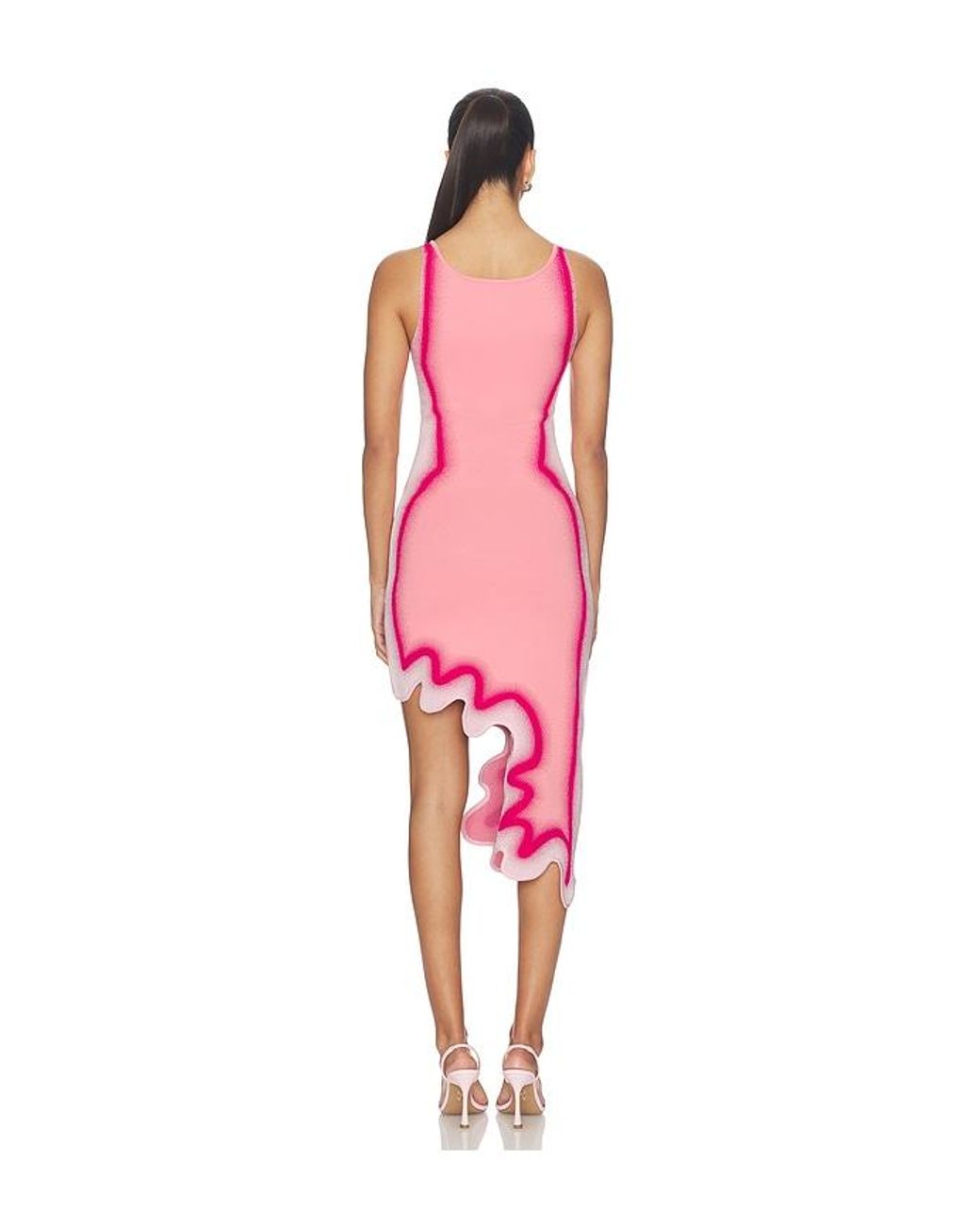 Ph5 Red Aster Reversible Wavy Dress