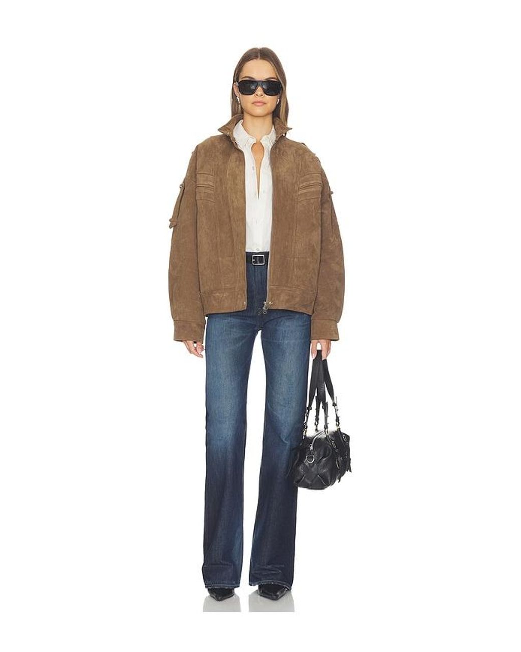 Source Unknown Blue Tova Bomber Jacket
