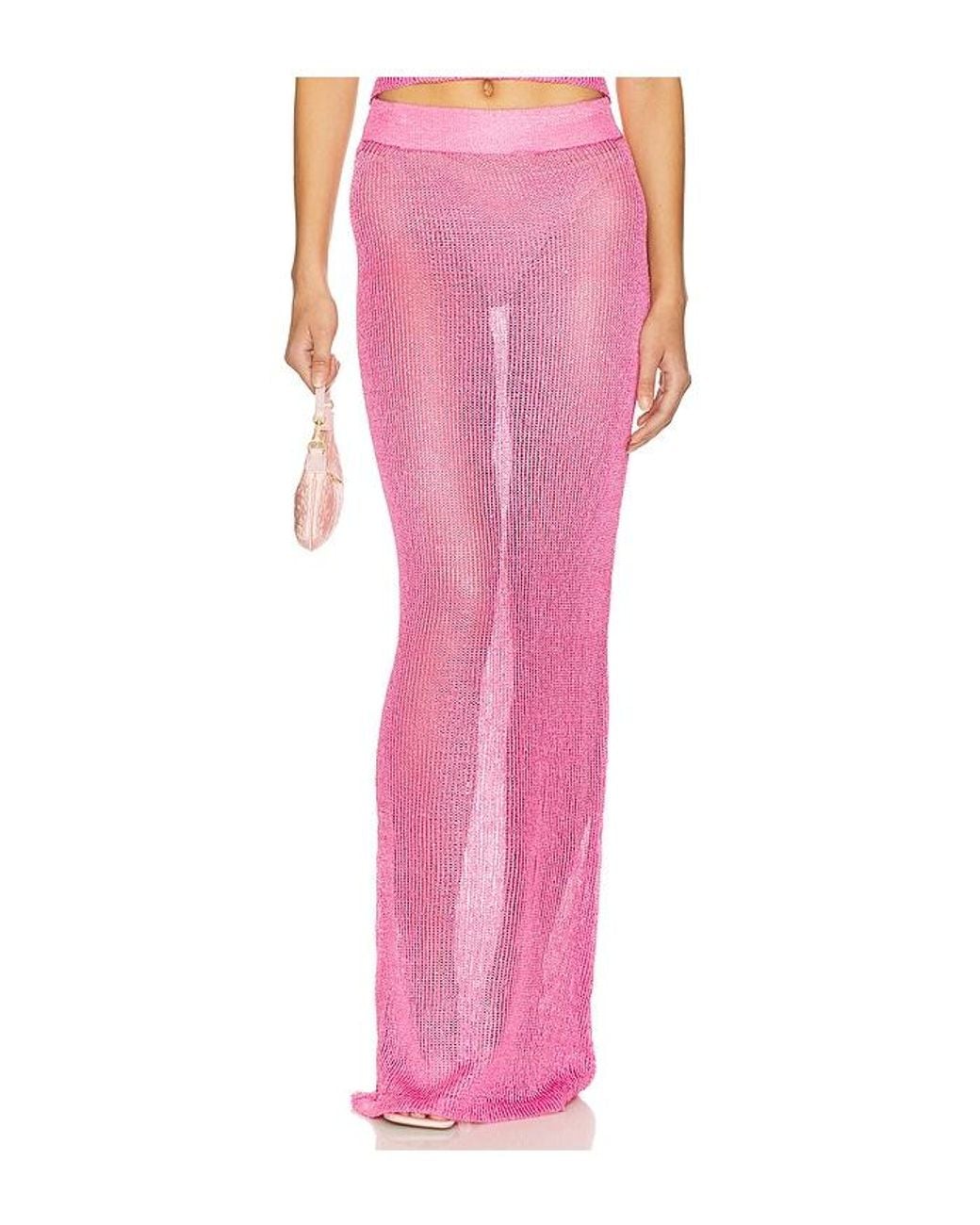 superdown Pink Miranda Maxi Skirt