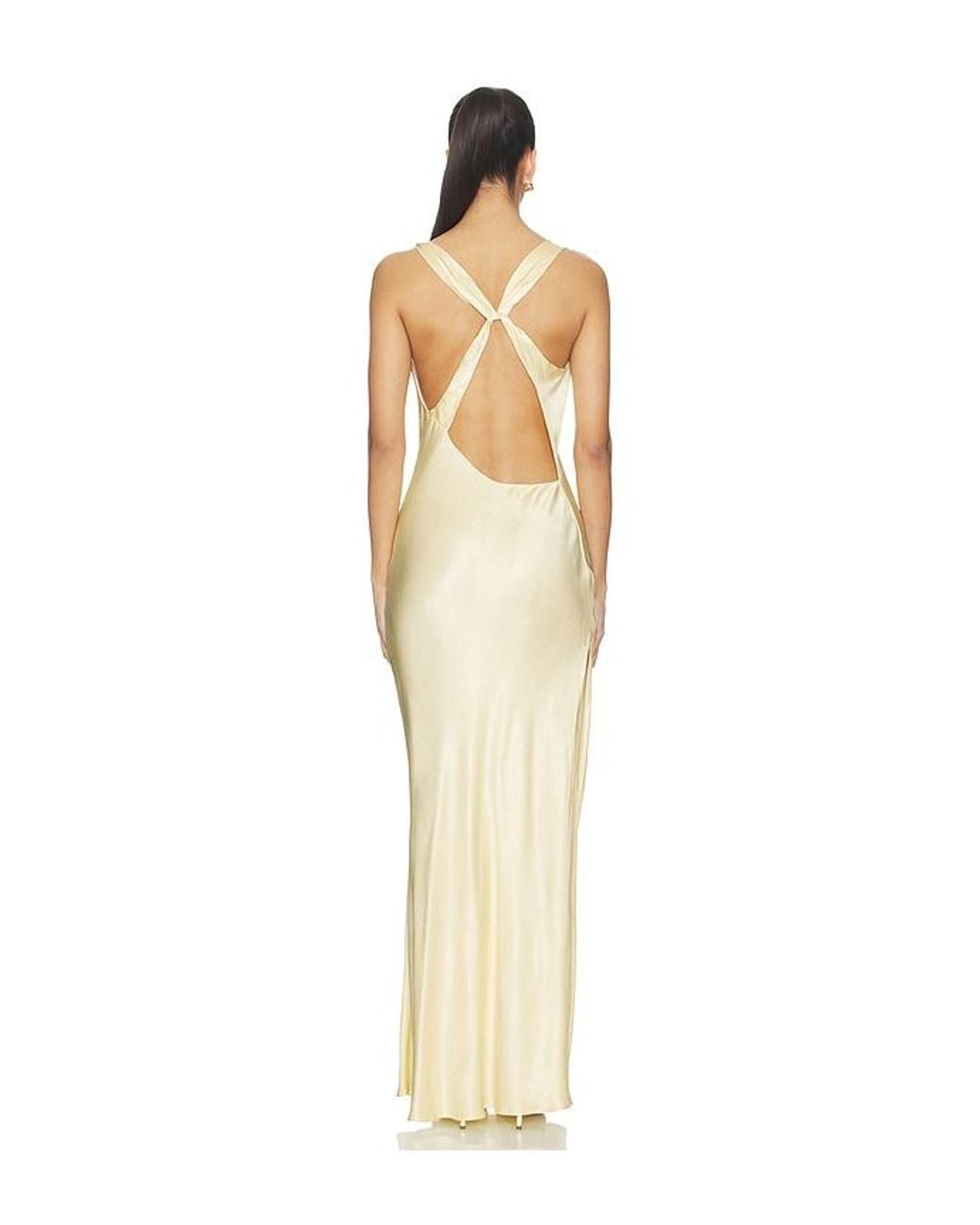 Bardot Natural X Revolve Anouk Cowl Neck Maxi Dress