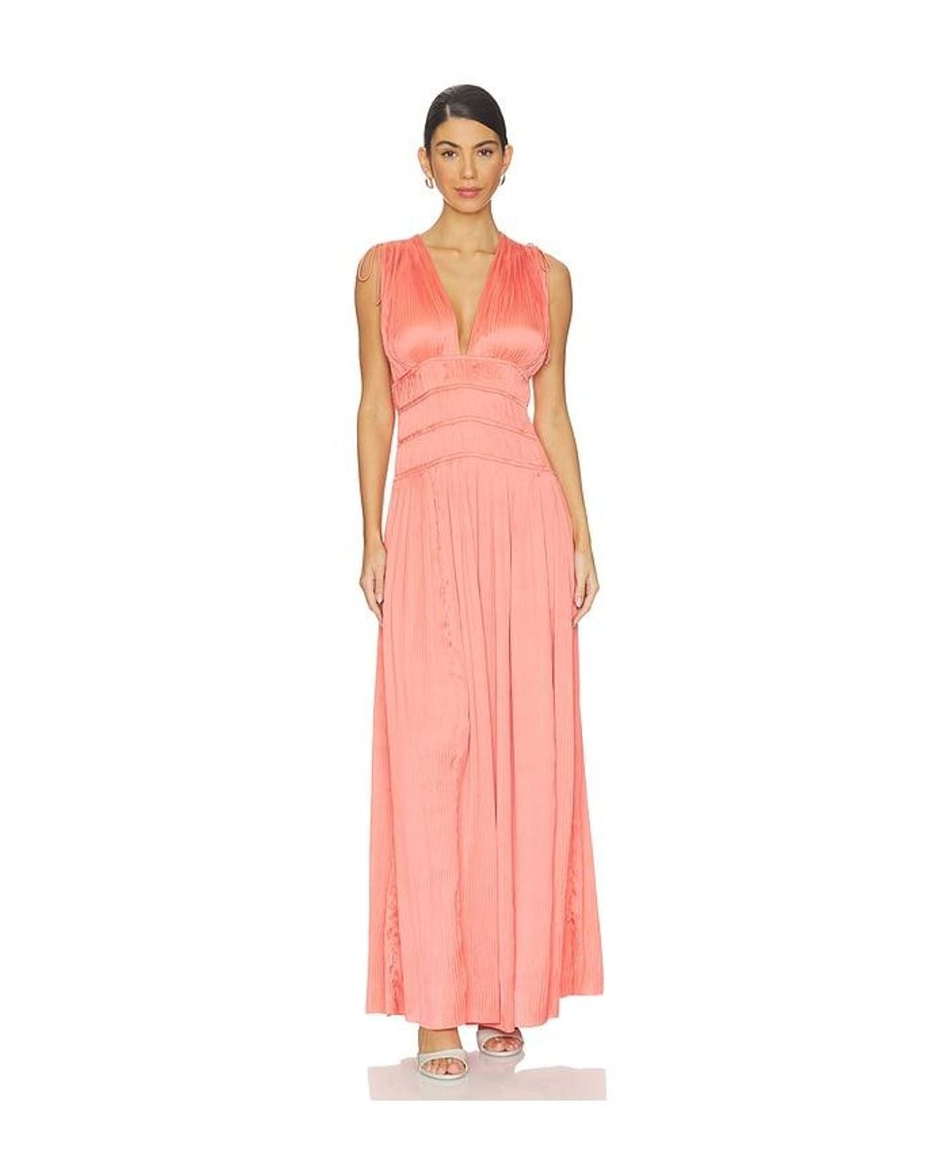 Ulla Johnson White Tasneem Deep V Gown