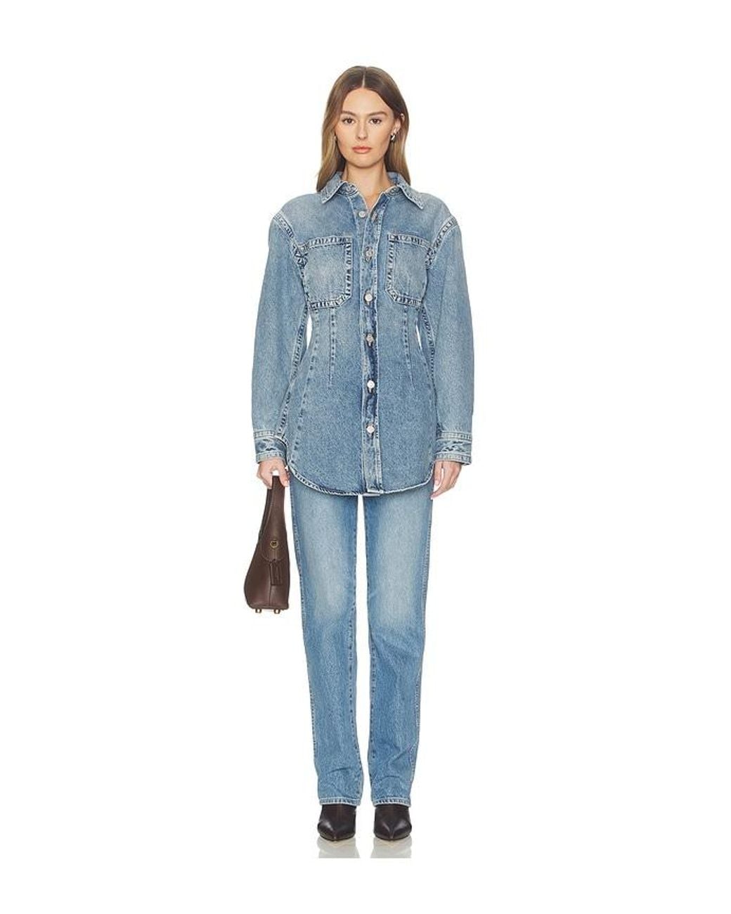 Agolde Blue Wilma Shirt