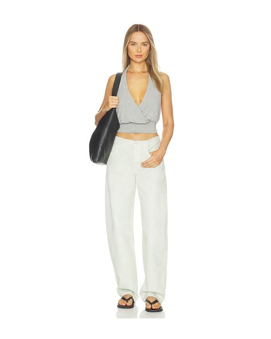 SLVRLAKE Denim White Tess Long Jeans