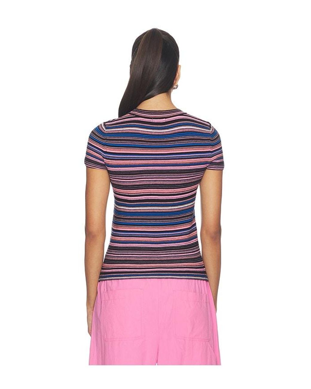 Pistola Purple Selene Short Sleeve Sweater Tee