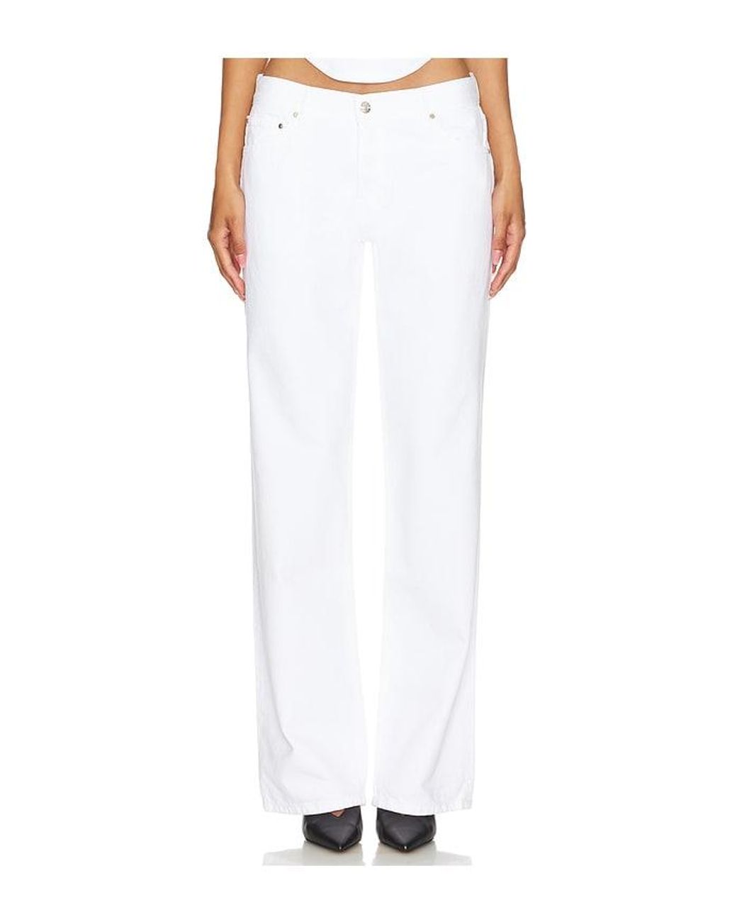 EB DENIM White Low Rise Baggy