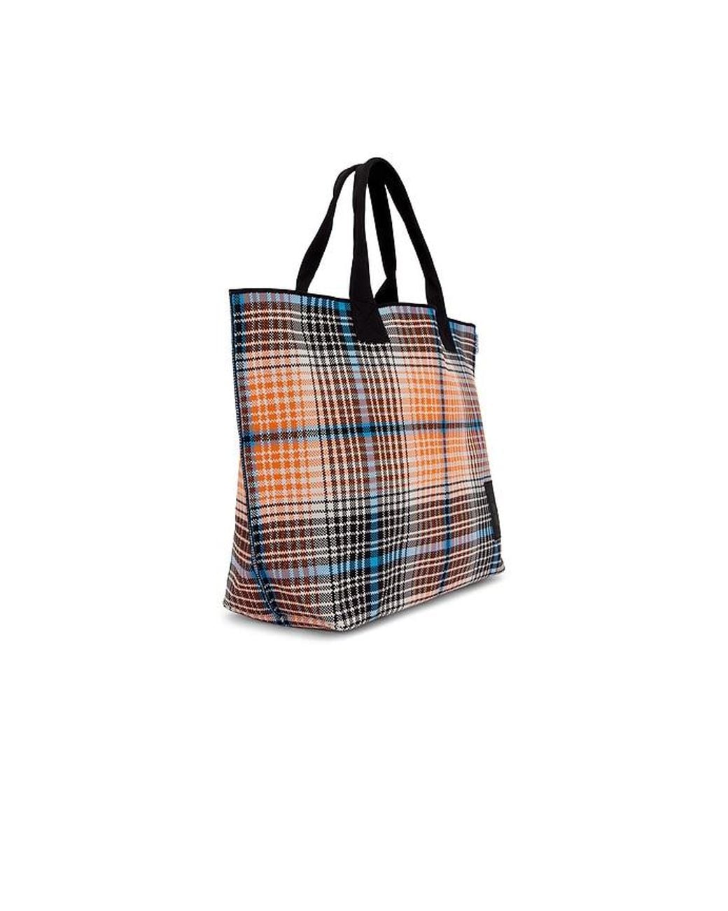 Ganni Black Knit Easy Shopper Medium Bag