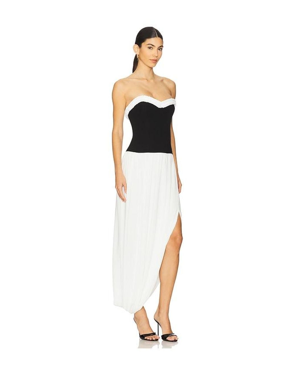 Jonathan Simkhai White Augusta Bustier Midi Dress