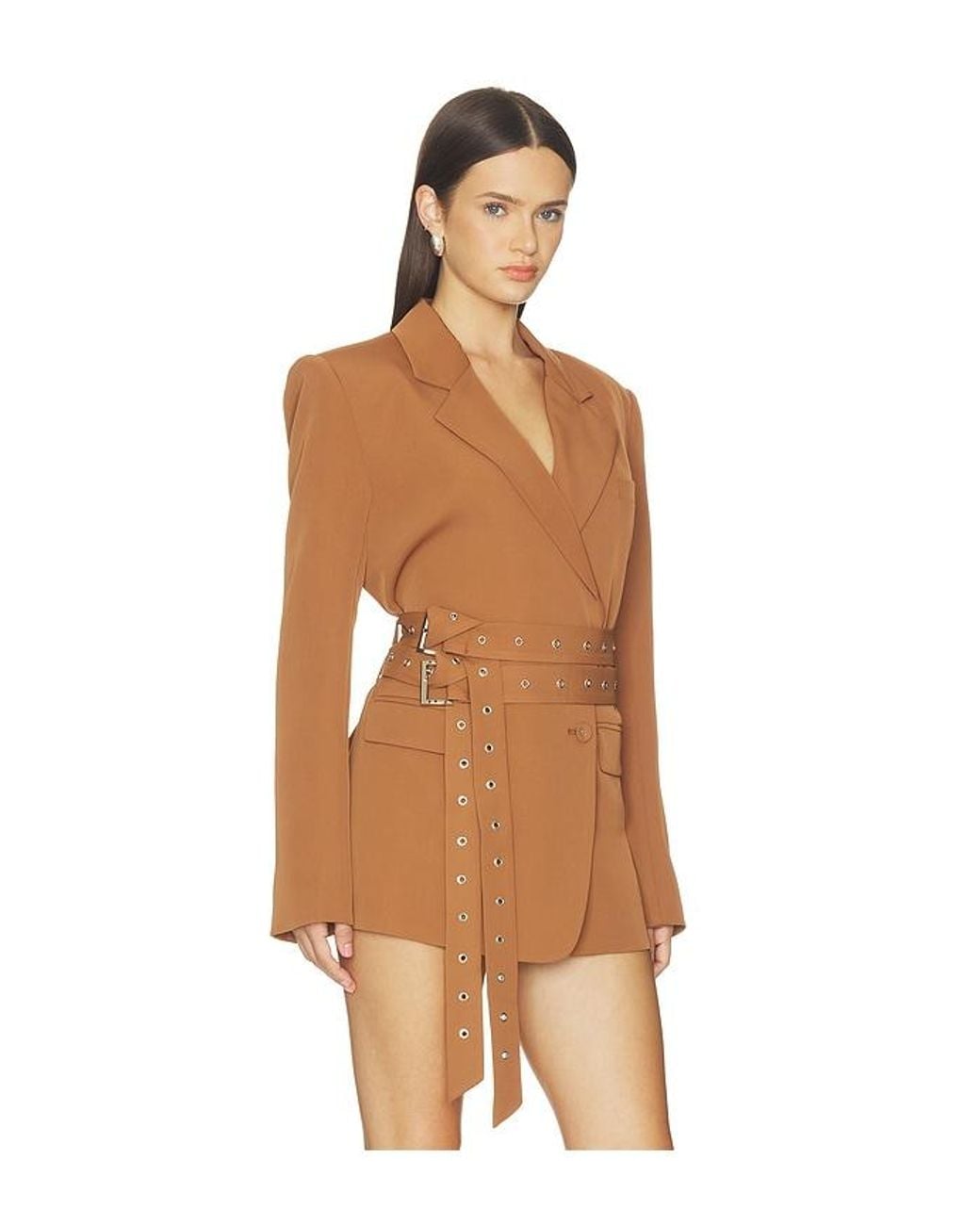 NonChalant Label Brown Jannette Blazer
