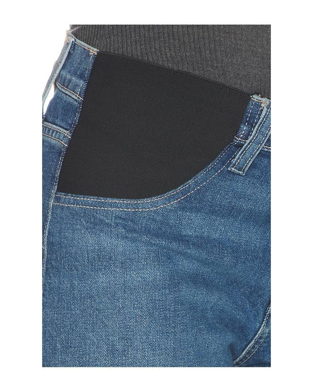 PAIGE Blue Arellia Ankle Maternity Jeans