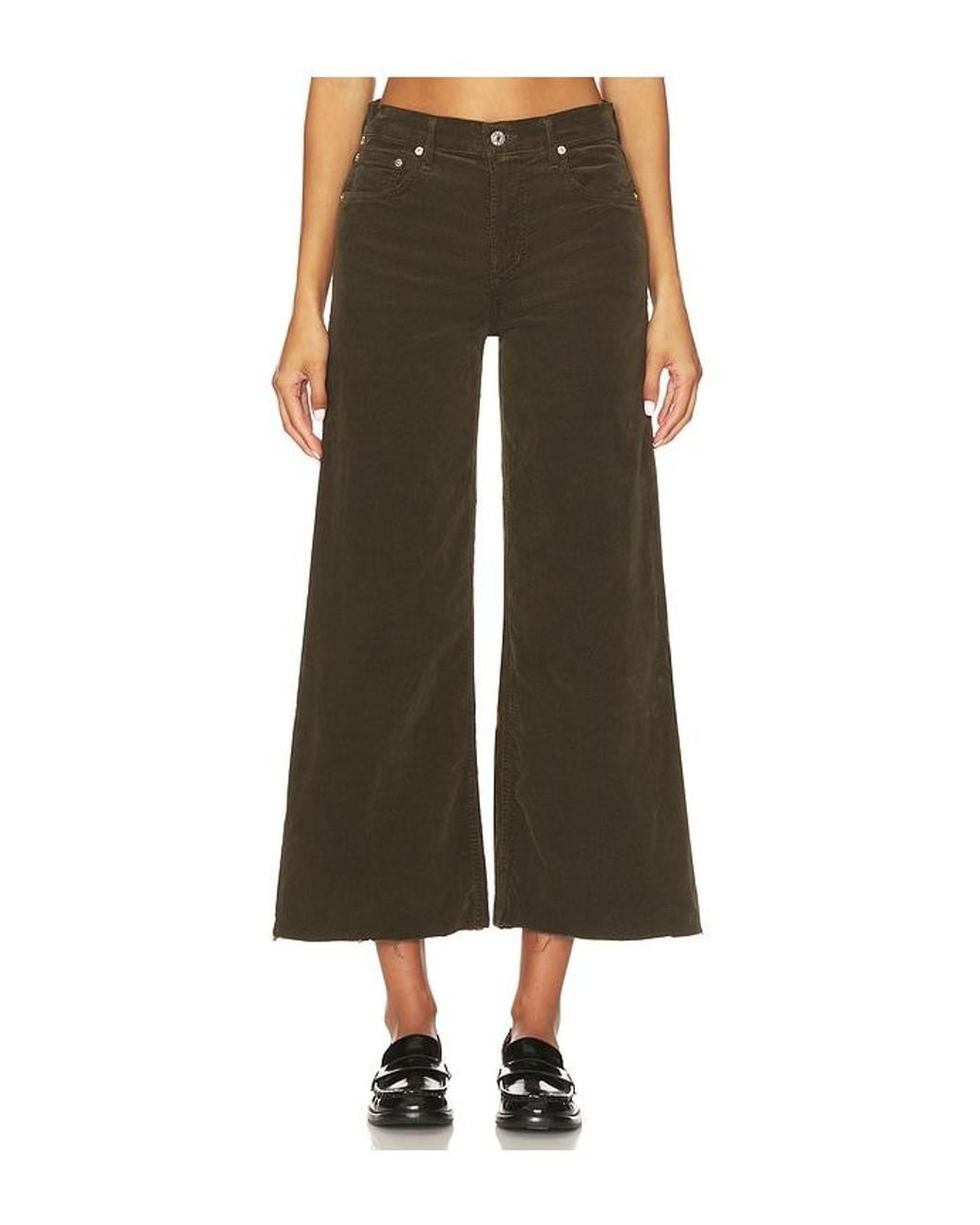 Citizens of Humanity Green Lyra Wide Leg Crop