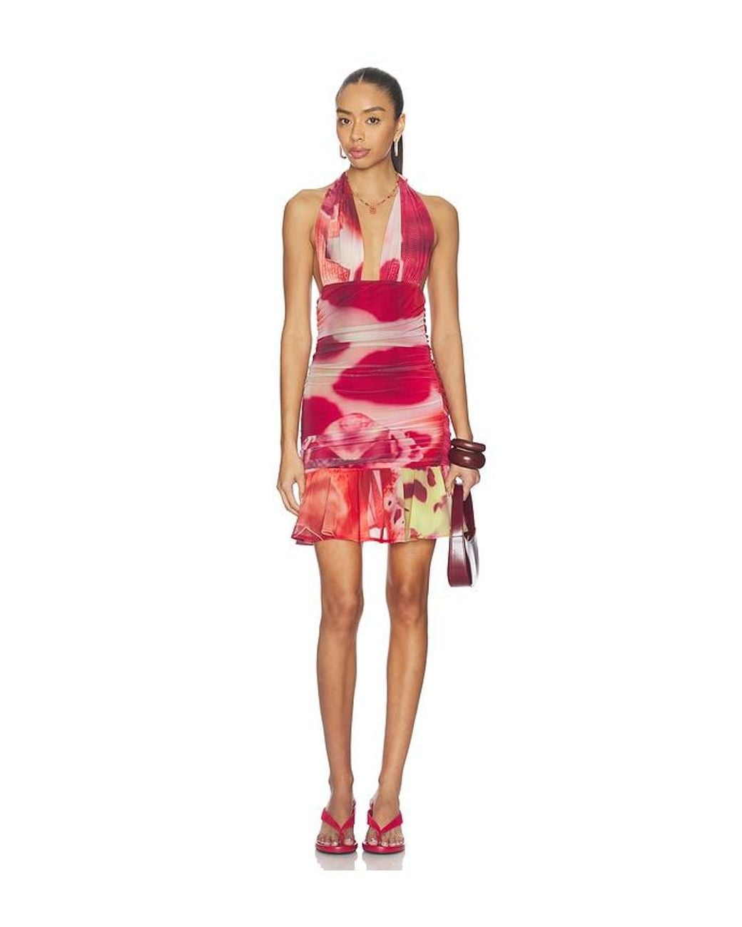Feners Red Solita Dress