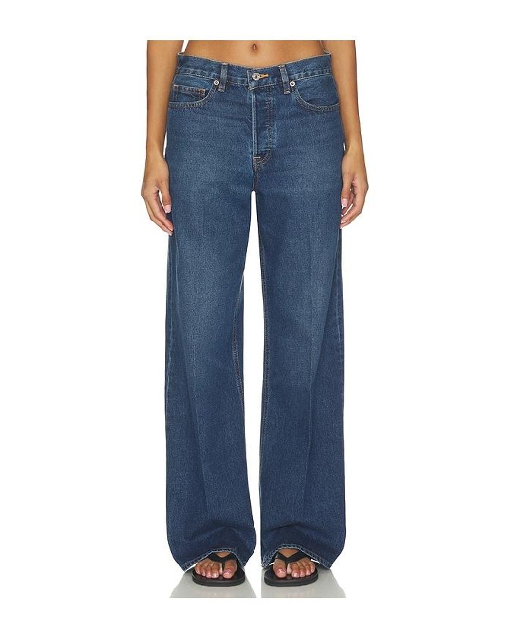 GOOD AMERICAN Blue Vintage Low Slung Baggy Jean