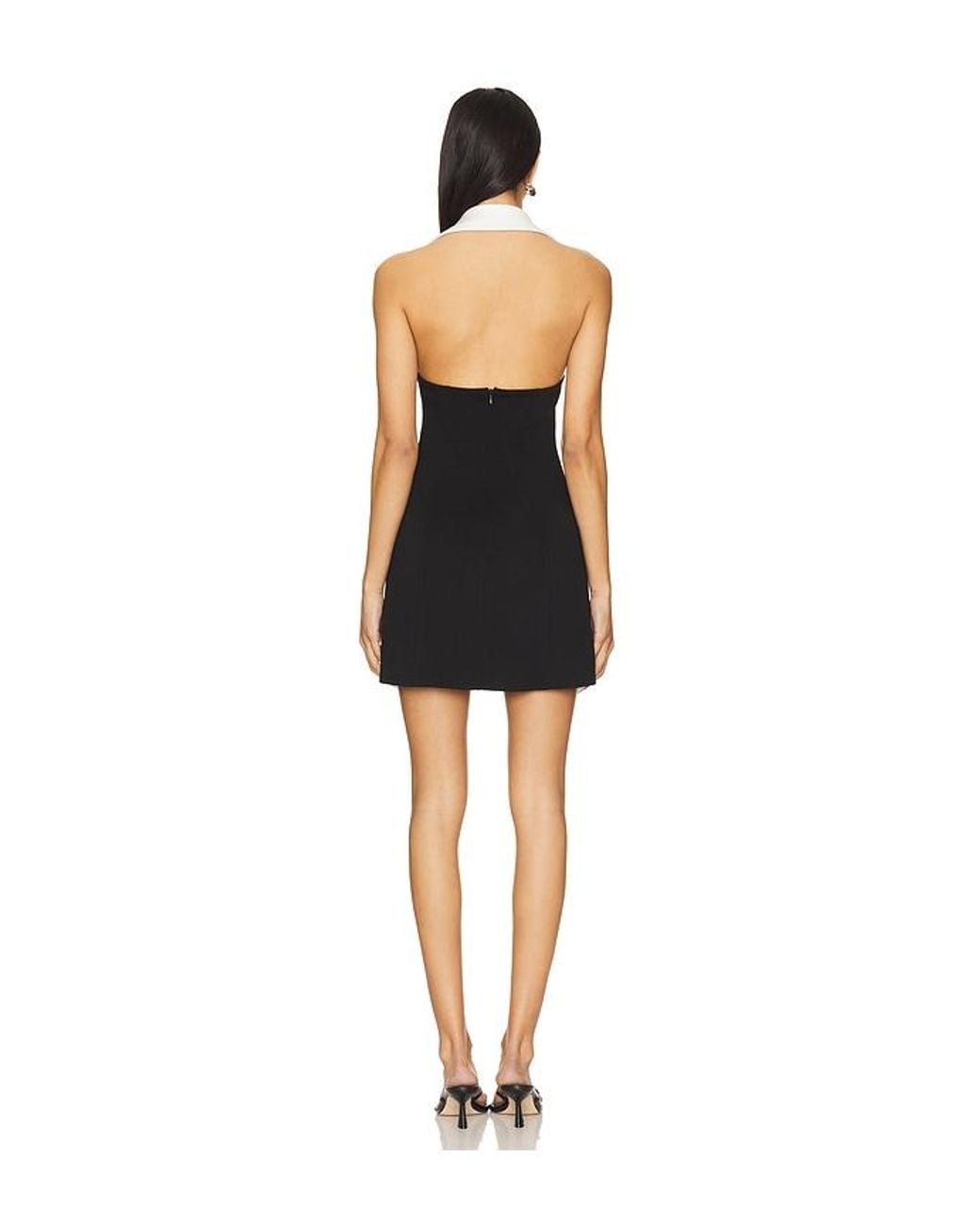 ALL THE WAYS Black Monica Halter Dress