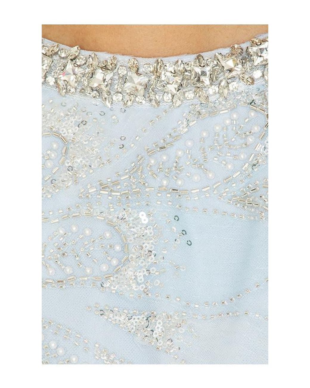 Elliatt White Anabelle Cap Sleeve Gown