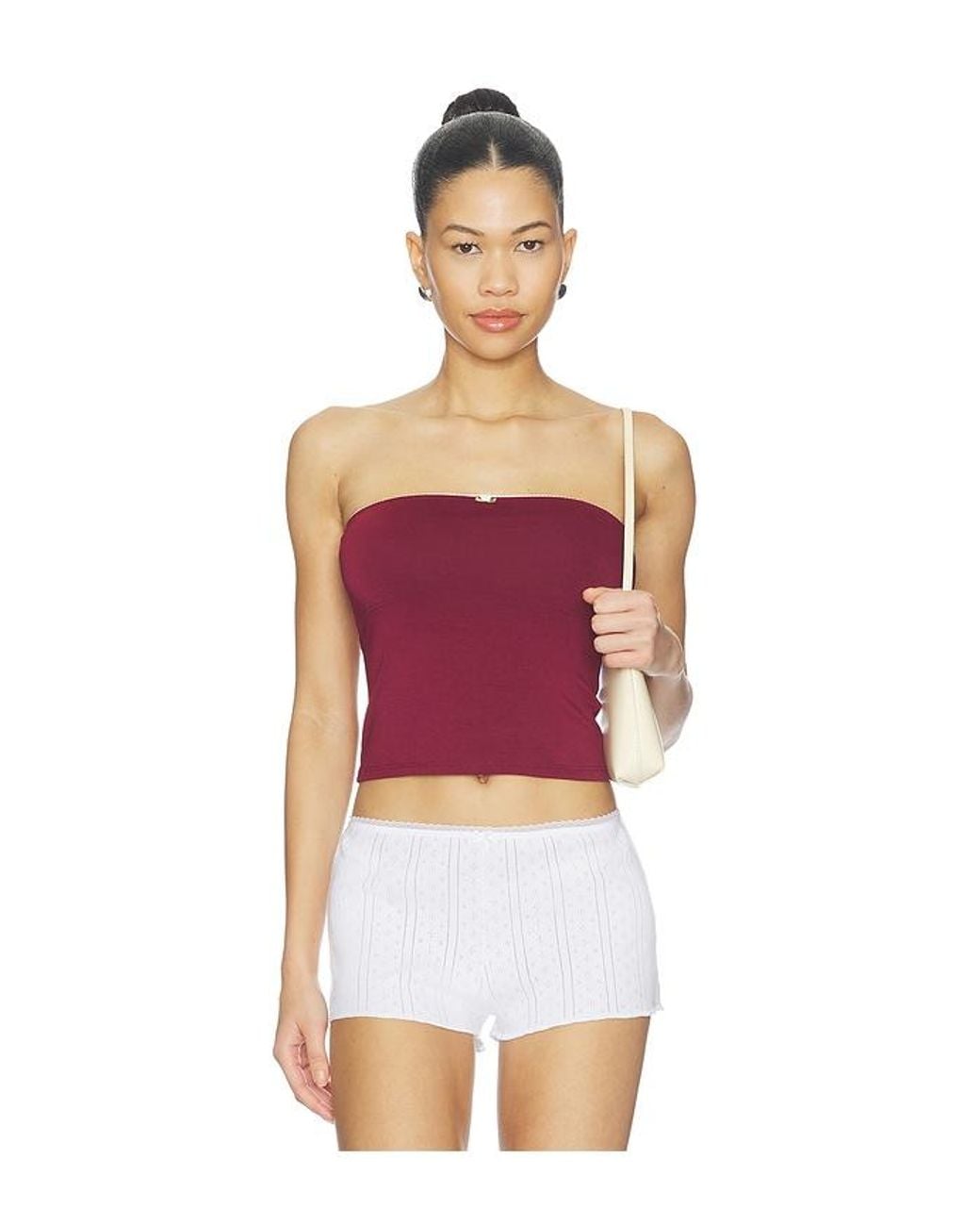 RAT BOI White Contour Tube Top