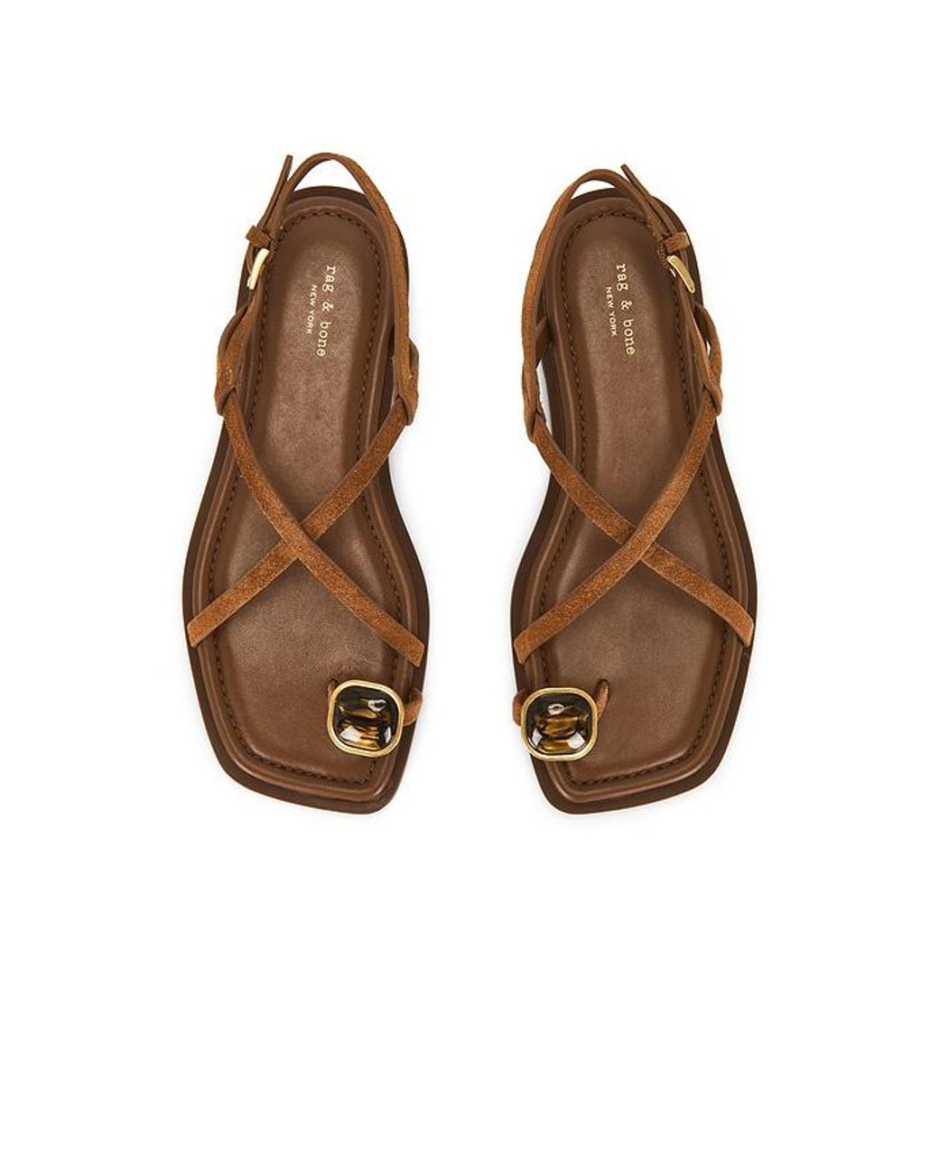 Rag & Bone Brown Remi Flat Sandal