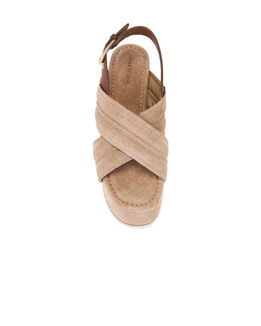 Free People Natural Beach Party Platform Sandal