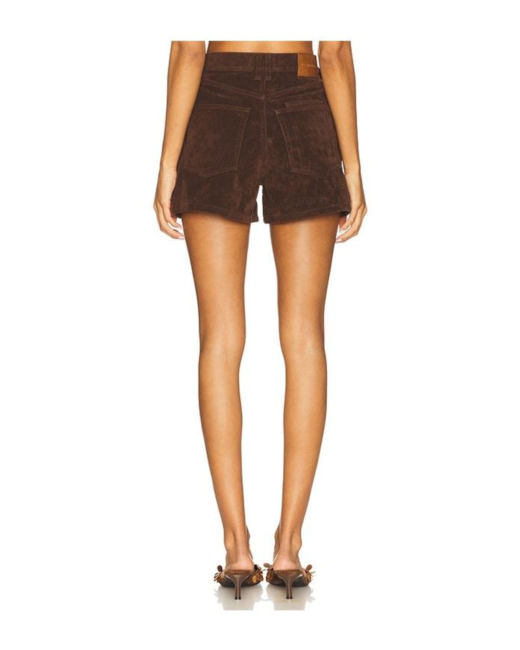 Free People Black X We The Free Tippi Faux Suede Short
