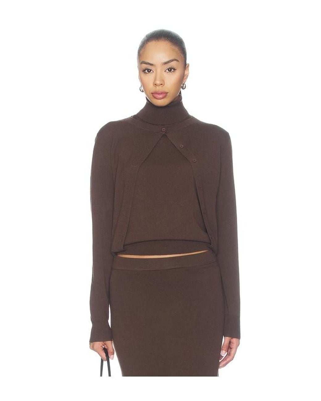 Astr Brown Kelly Sweater