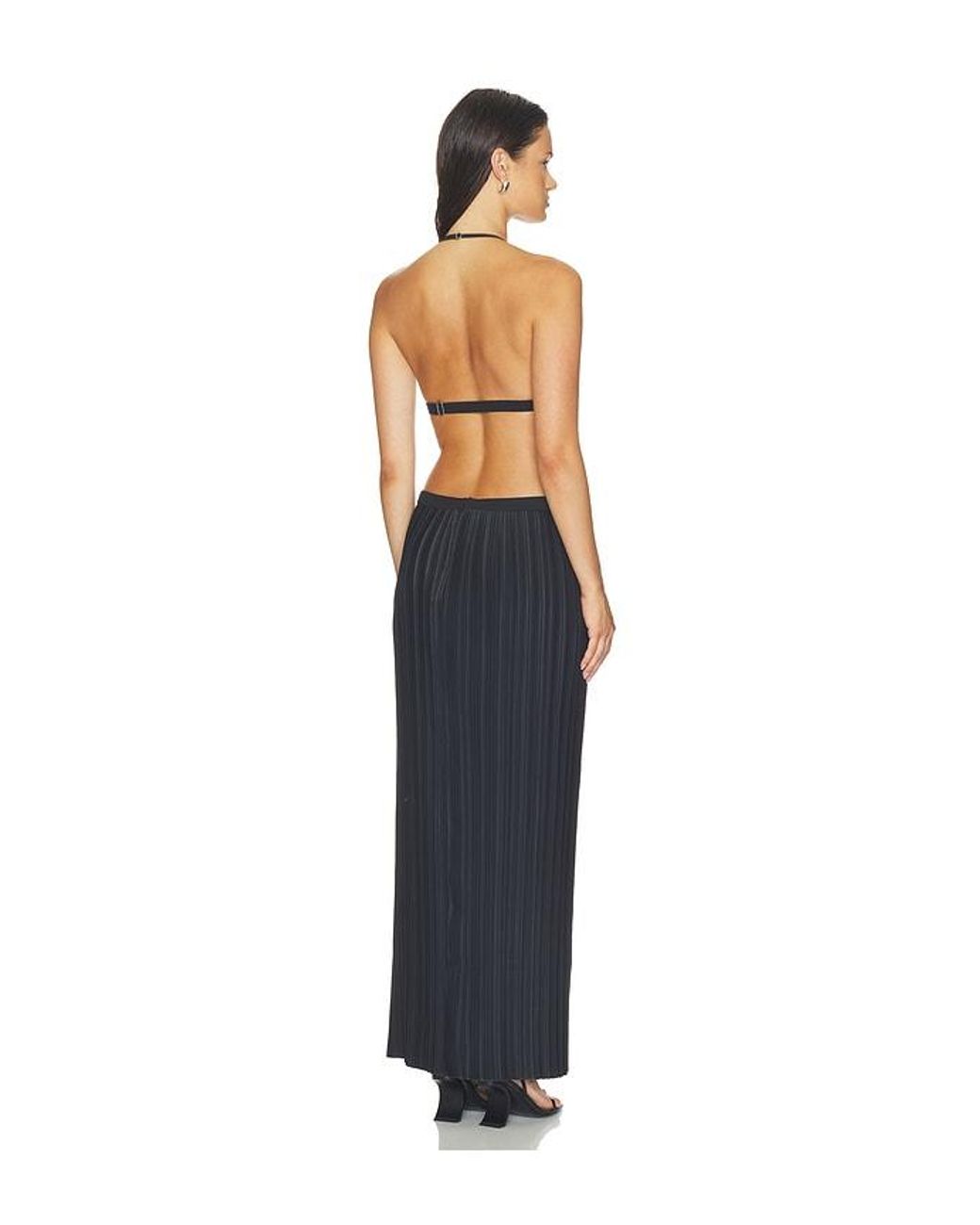 HAELO Blue Caged Twist Dress