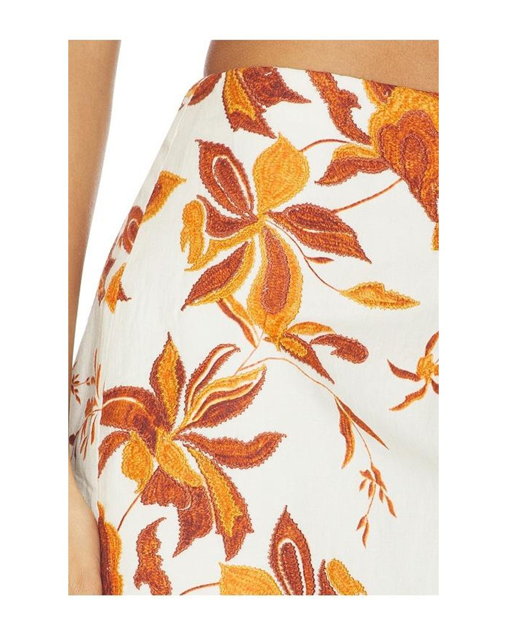 Hemant & Nandita White Mini Skirt