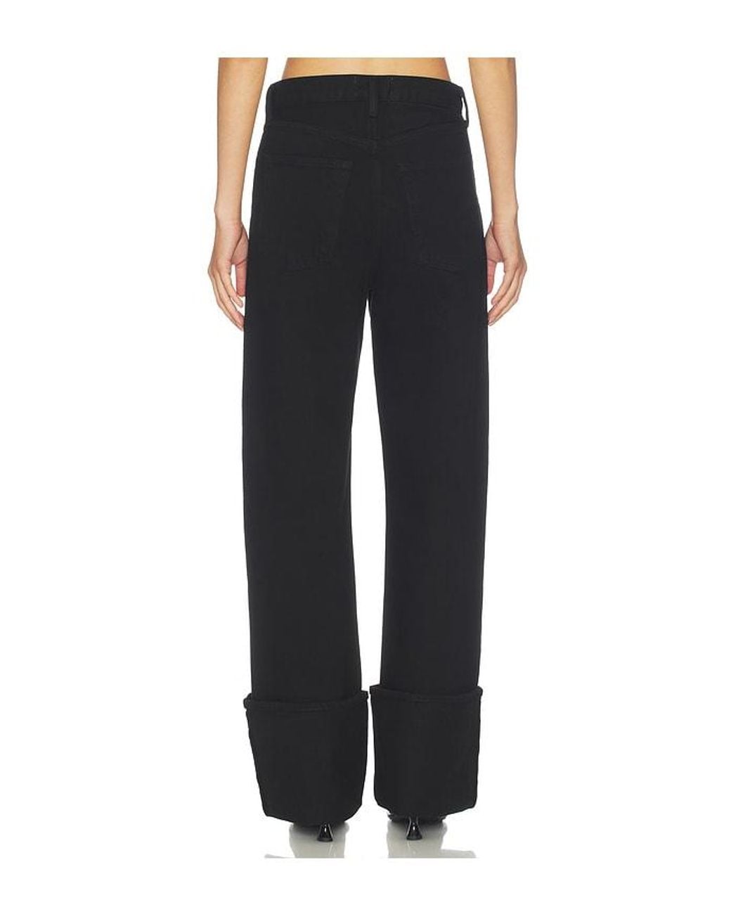 Agolde Black Big Cuff Jean