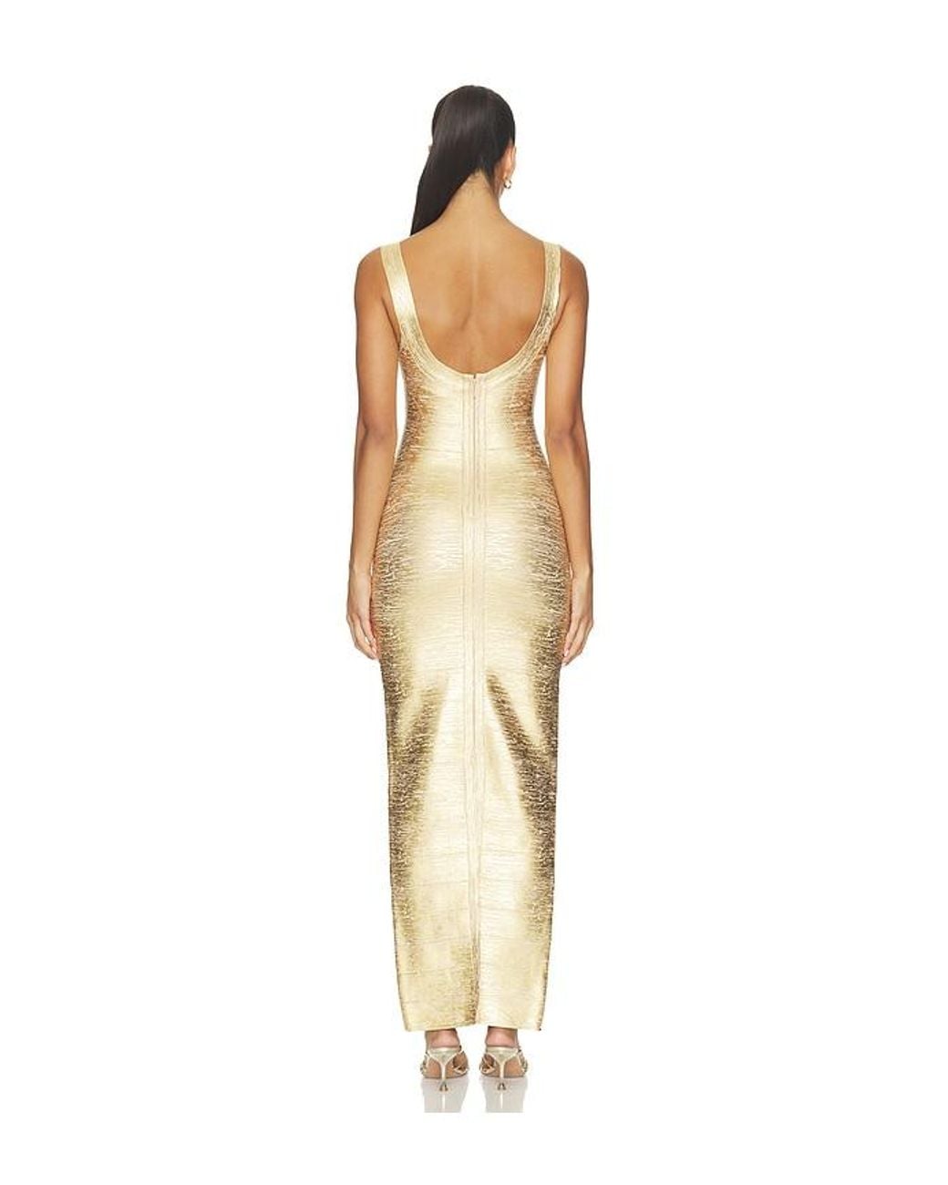 superdown White Perry Bandage Maxi Dress