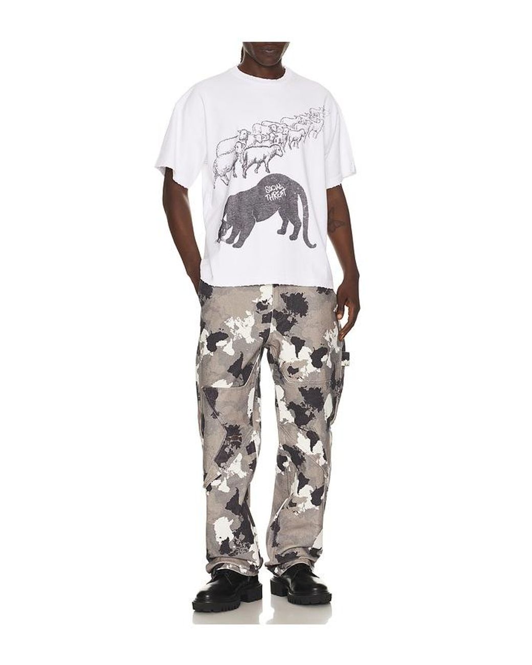 Barriers Worldwide Multicolor Star Camo Pants for men