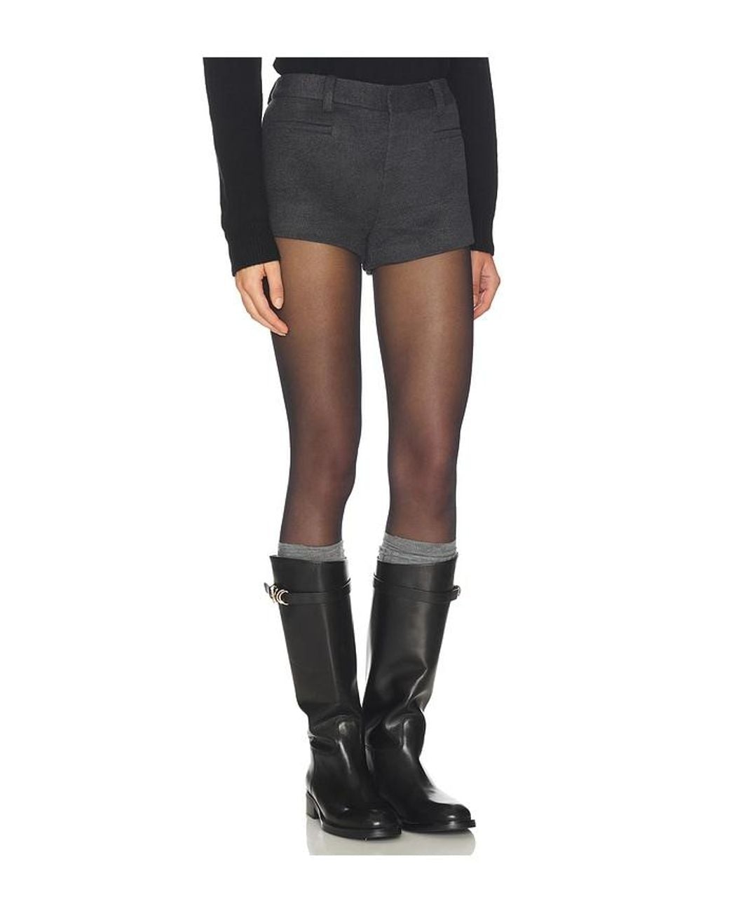Elodie the Label Black Thesis Shorts
