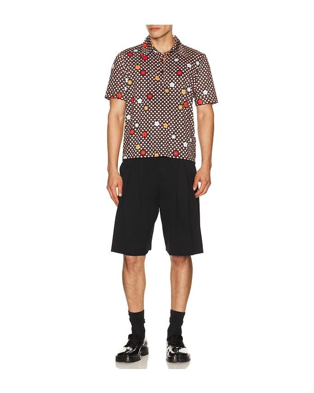 MM6 by Maison Margiela Red Polo Shirt for men
