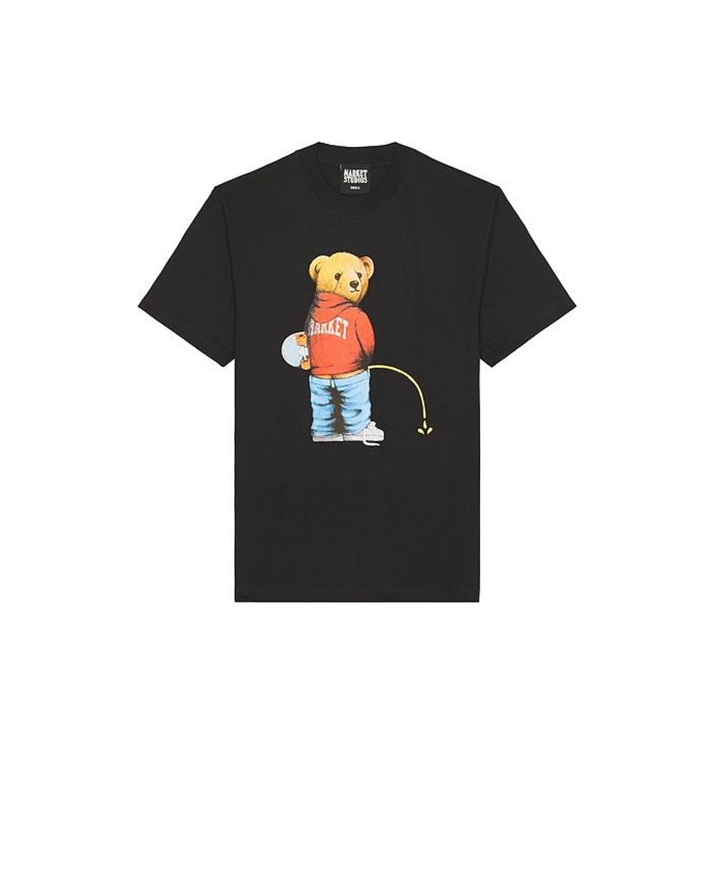 Market Black Trouble Making Bear Tee for men