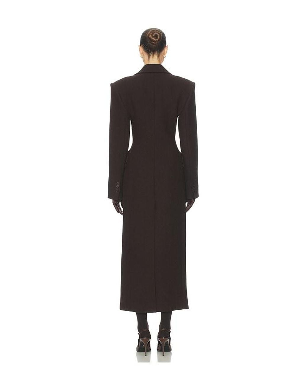 Helsa Black Italian Wool Blend Topcoat