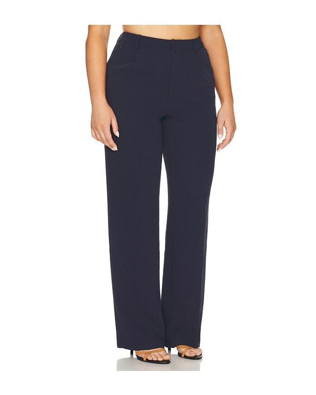 GOOD AMERICAN Blue Column Trouser