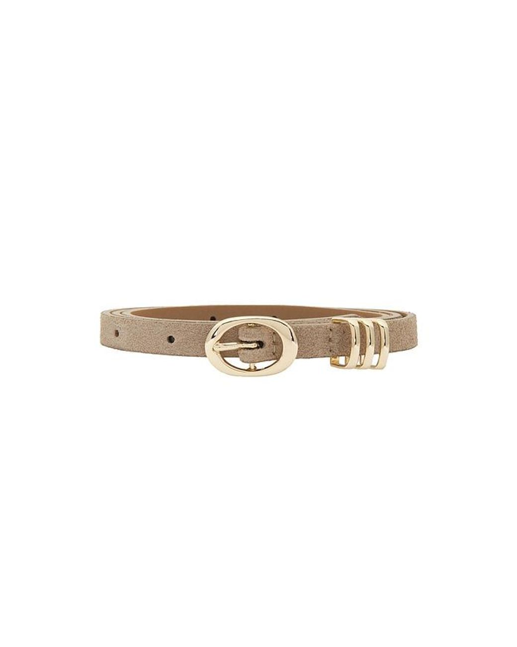 Ettika White Classic Skinny Belt Belt