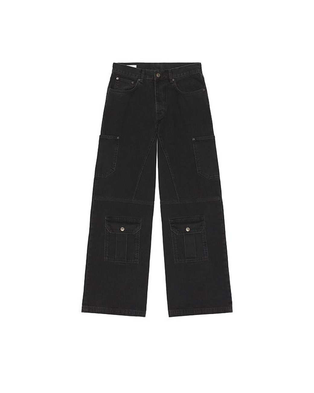 Off-White c/o Virgil Abloh Black Half Arrow Cargo Slouchy Jeans for men