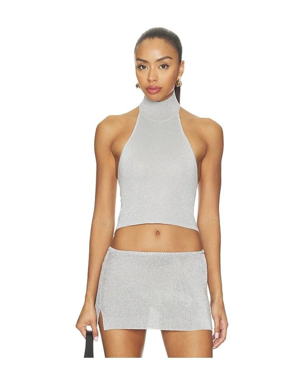 Lioness White Trophy Halter Top